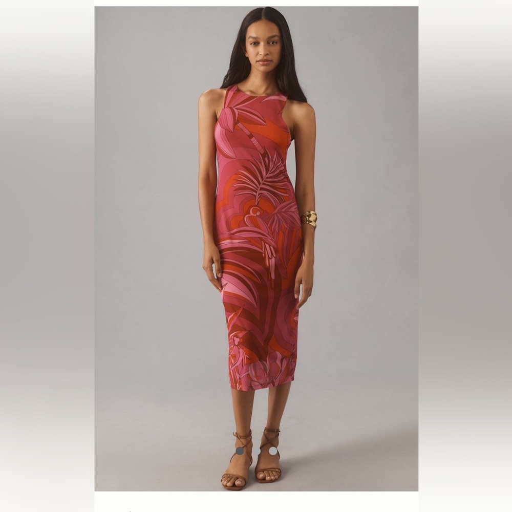 NWT Farm Rio Endless Summer Tulle Midi Dress
